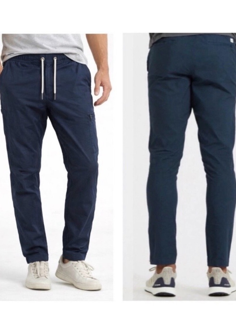 Vuori Ripstop Pants Men’s Medium  Blue Drawstring Taper Outdoor Travel Climber